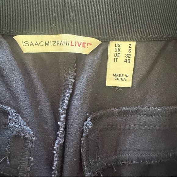 Isaac Mizrahi Blue Wide Leg Pants - Picture 4 of 5